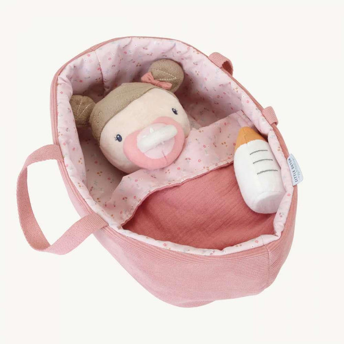 Muñeco de Tela Little Dutch Plush Baby Rosa y Capazo