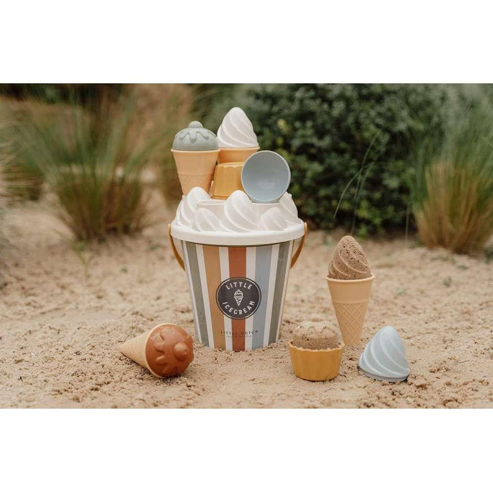 Juego de playa vintage con helado de LittleDutch