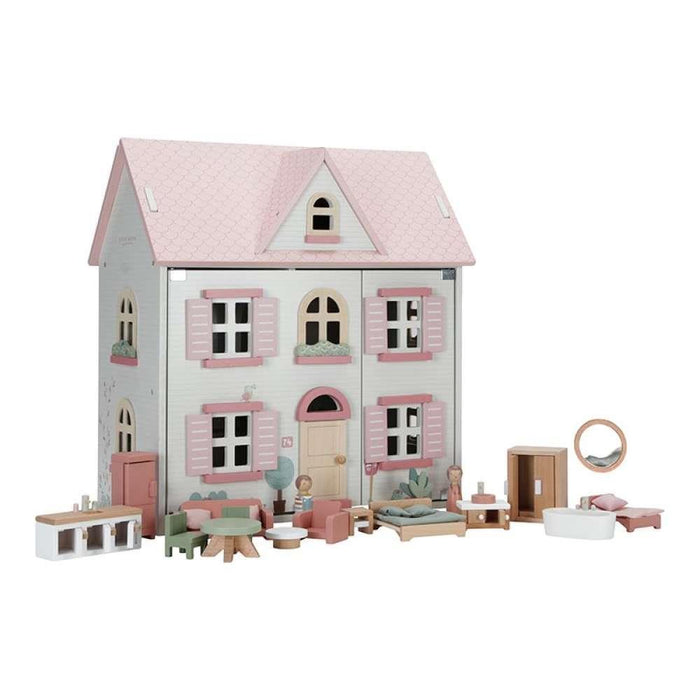 Pink Wooden Dollhouse