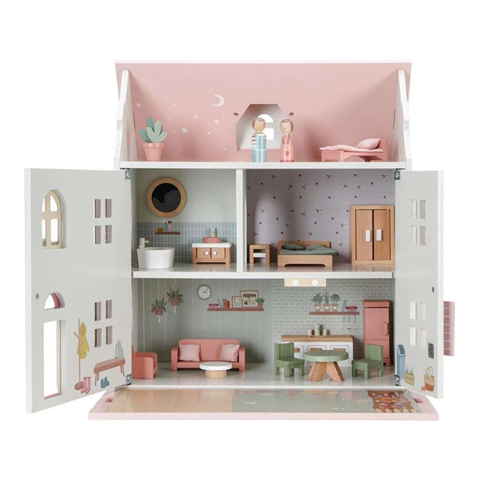 Pink Wooden Dollhouse