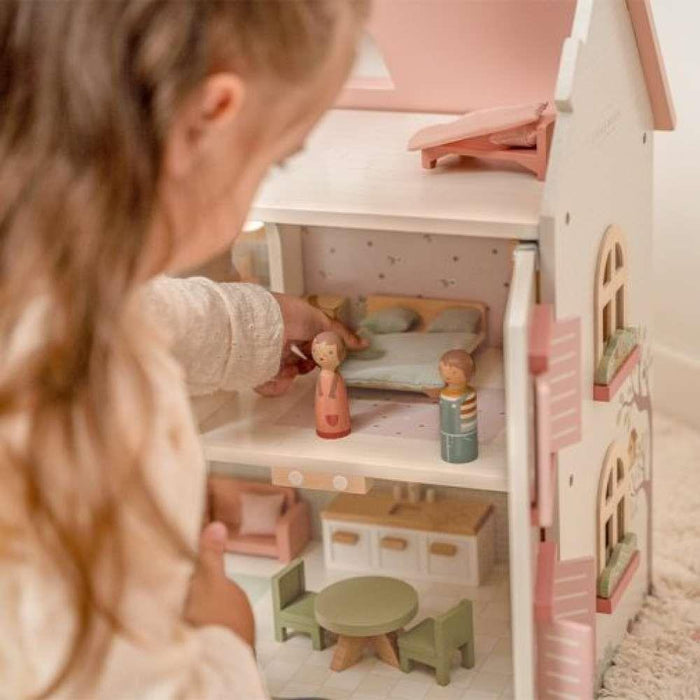 Pink Wooden Dollhouse