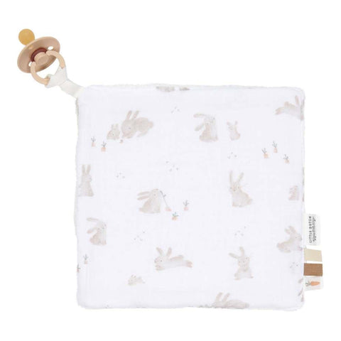 Doudou em Musselina com Prende Chupeta Baby Bunny