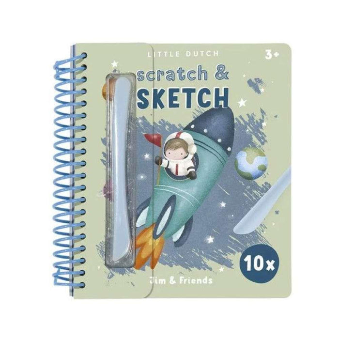 Livro Scratch & Sketch Jim & Friends