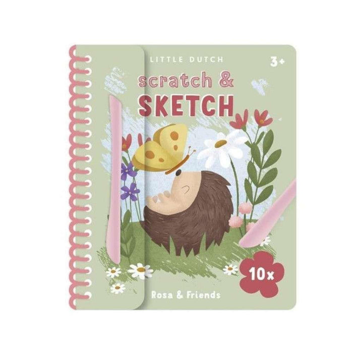 Livro Scratch & Sketch Rosa & Friends