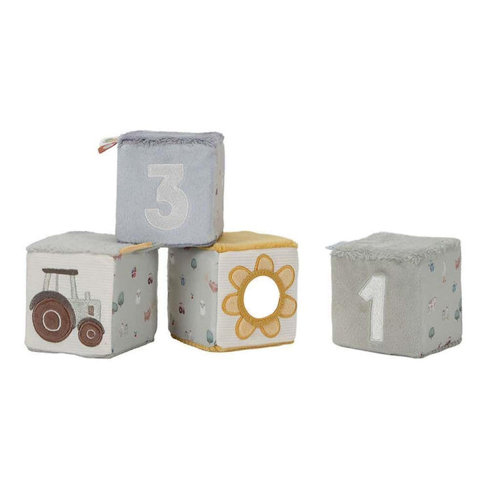 4 Cubos Soft de Atividades Little Farm