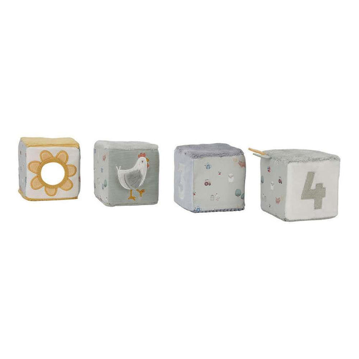 4 Cubos Soft de Atividades Little Farm