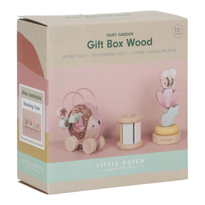 Gift Box com 3 Brinquedos em Madeira Fairy Garden