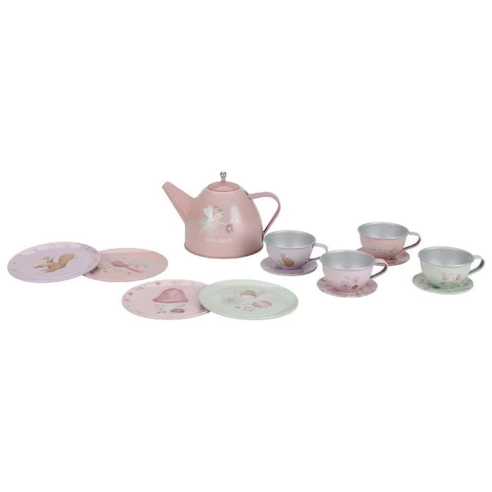 Juego de té de metal Fairy Garden