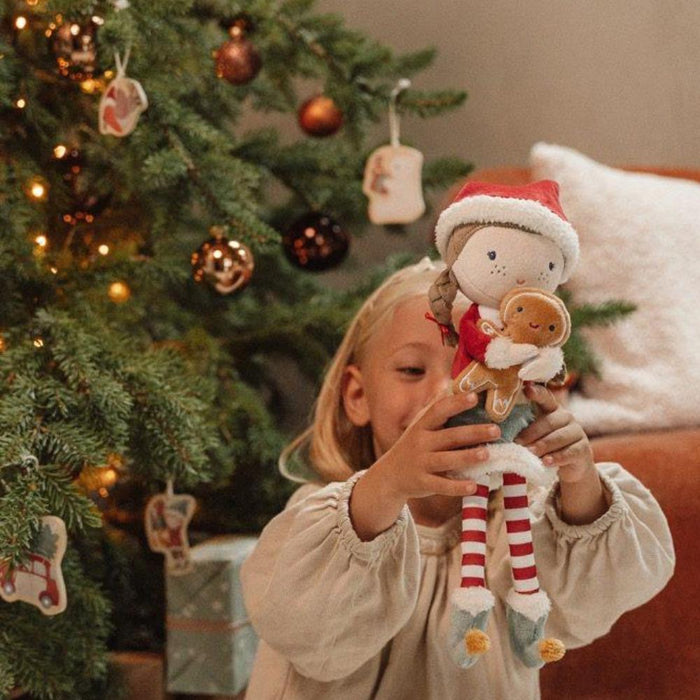 Boneca de Peluche Rosa Natal 35 cm