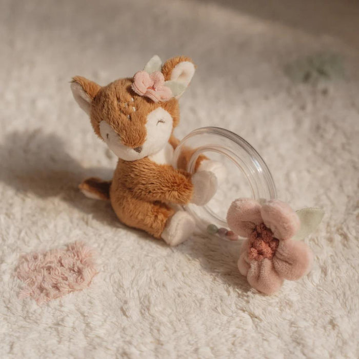 Anel Roca com Veado de Peluche Fairy Garden