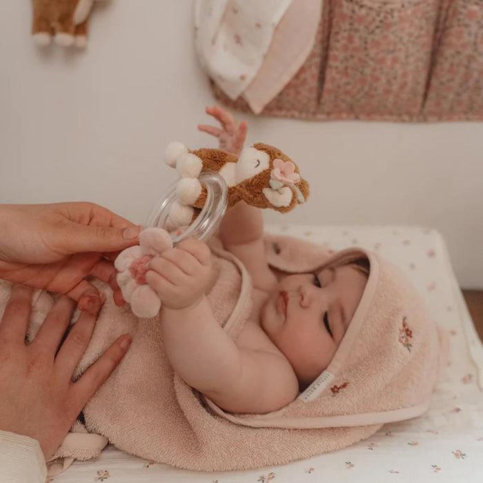 Anel Roca com Veado de Peluche Fairy Garden