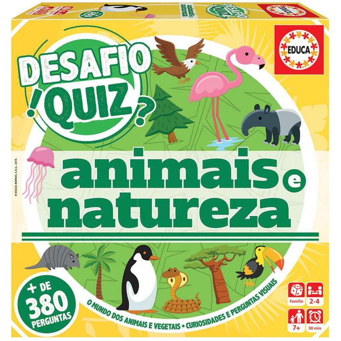 Educa Desafio Quiz Descobrir os Animais e a Natureza