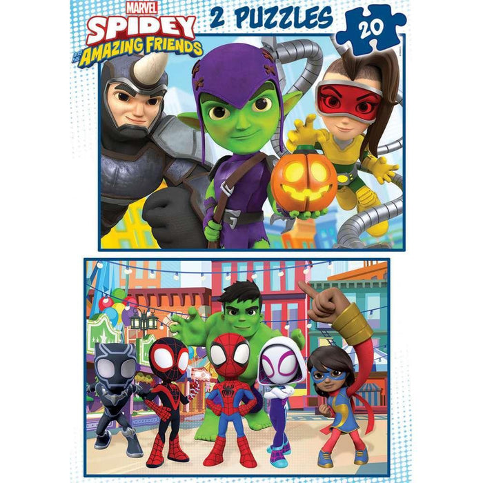 Educa 2 Spidey&amp;Friends Puzzles 20/20 Pieces