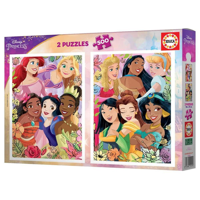 Educa 2 Puzzles Princesas Disney 500/500 Piezas