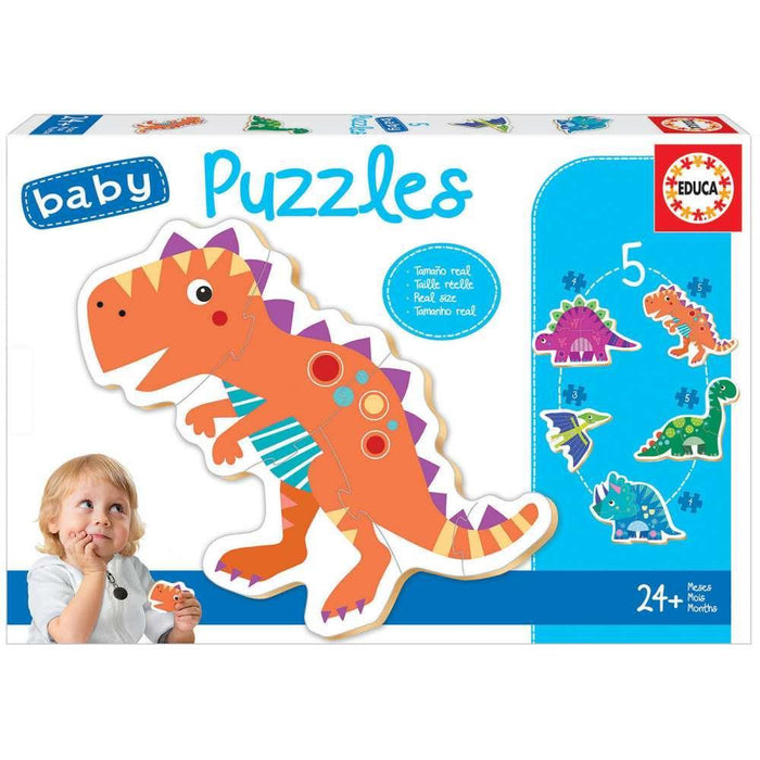 Educa Puzzles Dinosaurio Bebé +24m 5 Piezas
