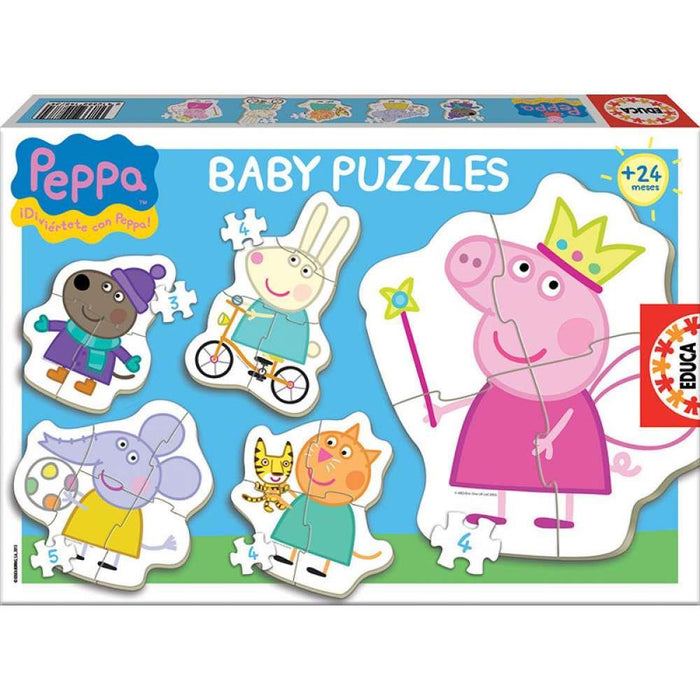 Educa 5 Puzzles Bebé Peppa Pig