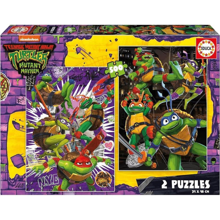 2 Puzzles Educa Tartarugas Ninja 500 Peças