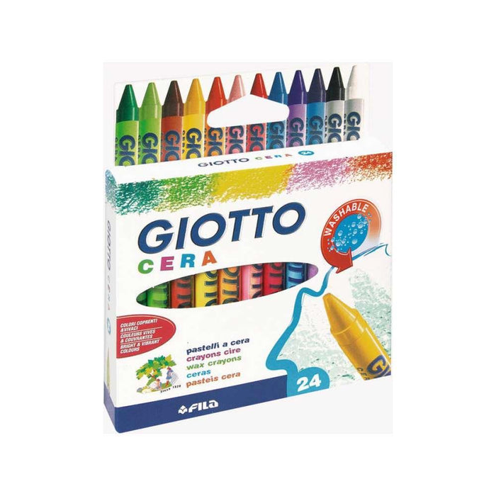 Caja de 24 lápices de cera Giotto.