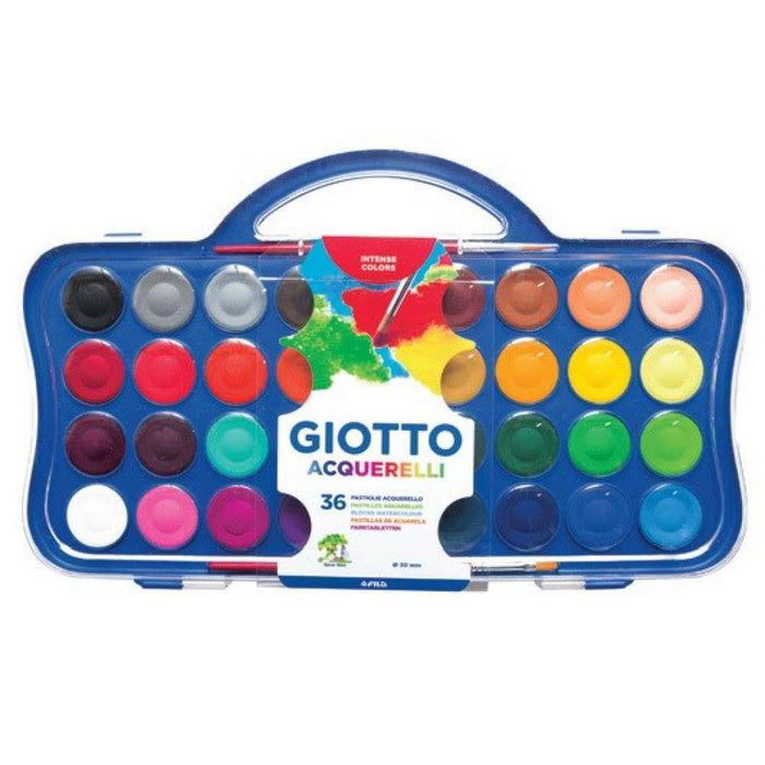 Giotto Watercolors Box 36 Colors and Brush