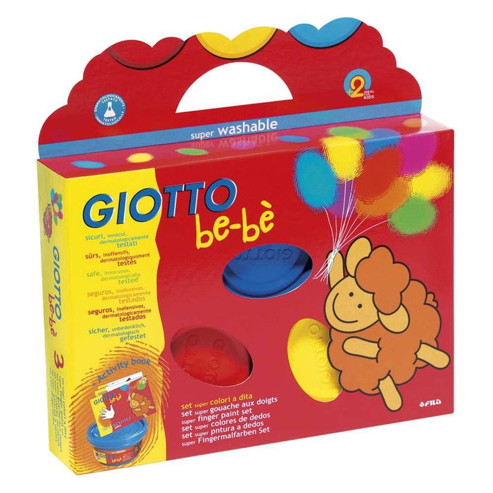 Giotto Be Be Finger Painting with Accessories 3x100ml