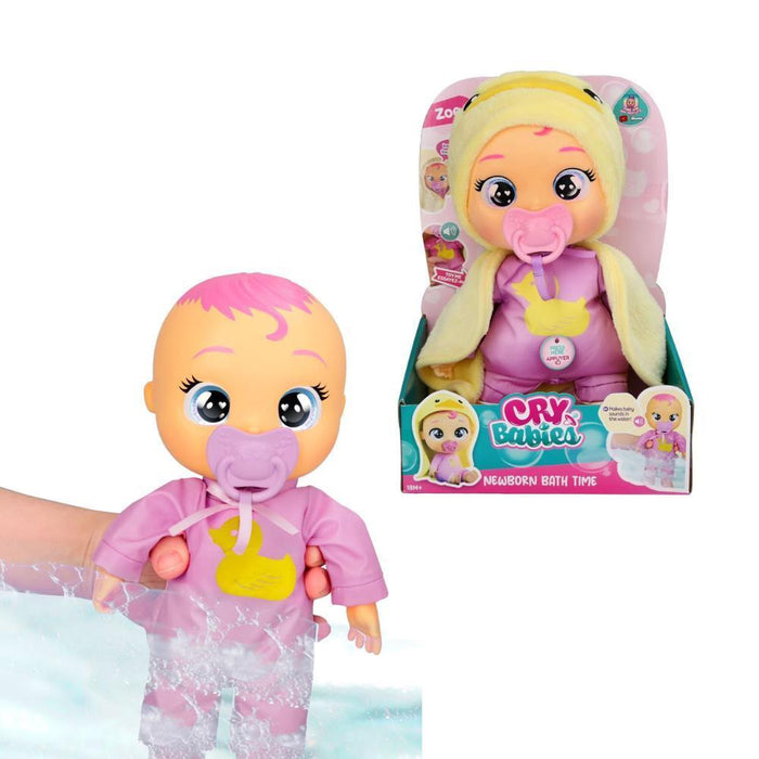 Cry Babies Boneca Zoe Newborn Bath Time 26cm