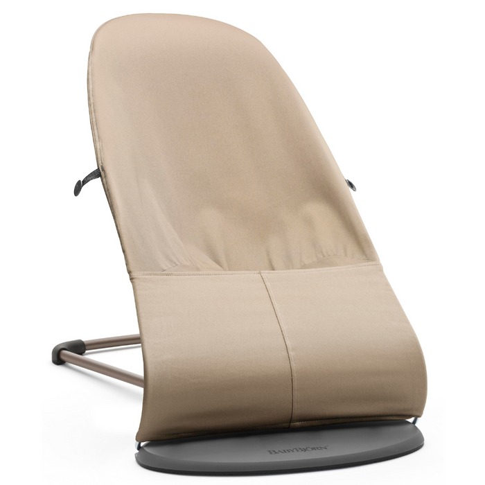 Sillón BabyBjorn de algodón suave Caqui/Beige