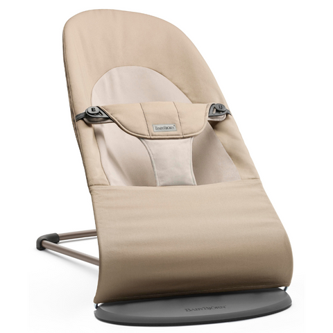 Sillón BabyBjorn de algodón suave Caqui/Beige