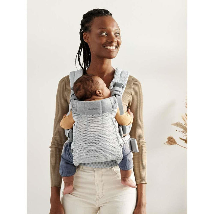 BabyBjorn Harmony Baby Carrier Silver 3D Mesh