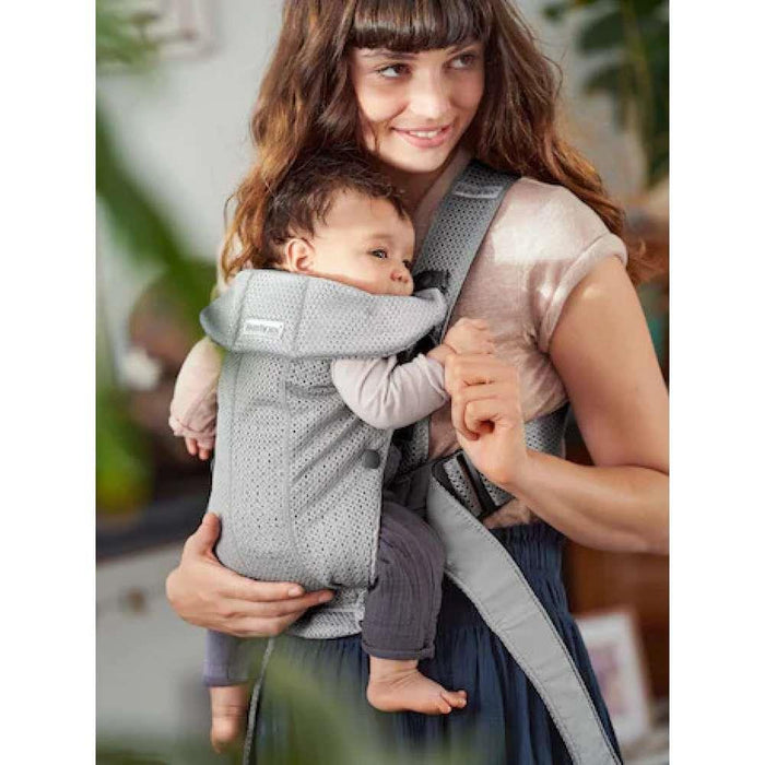 BabyBjörn Mini Gray Mesh Baby Carrier