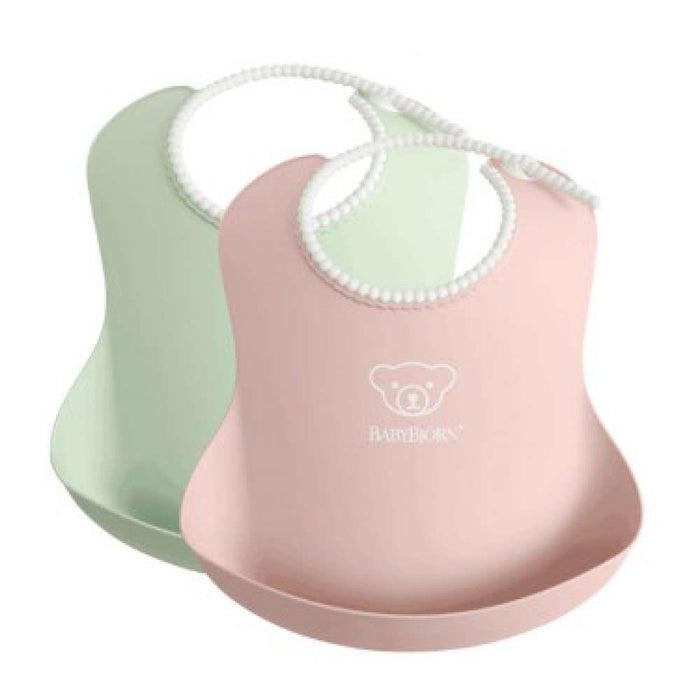 BabyBjorn Babete Verde Pastel - Rosa 2 Unidades