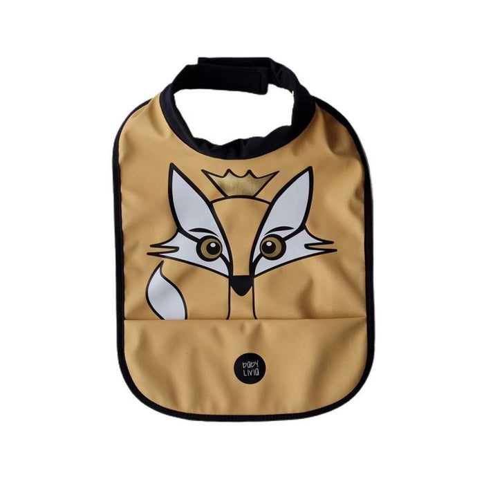 Babero con relieve de trigo Fox de BabyLivia