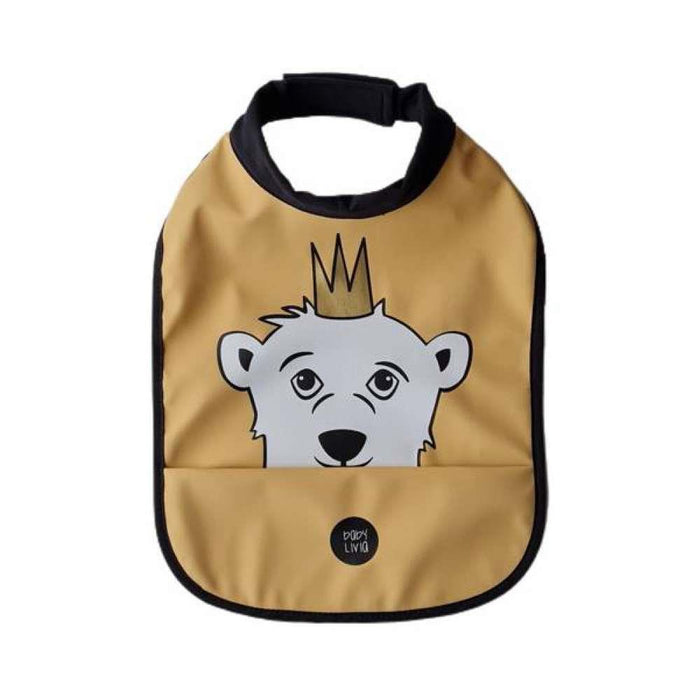 Baby Livia Polar Bear Wheat Up Bib