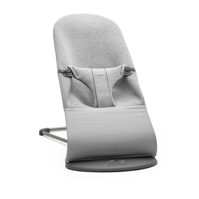 BabyBjörn Bliss 3D Jersey Light Grey Lounger + Soft Friends Toy