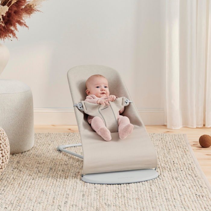 BabyBjörn Bliss 3D Jersey Light Beige Lounger