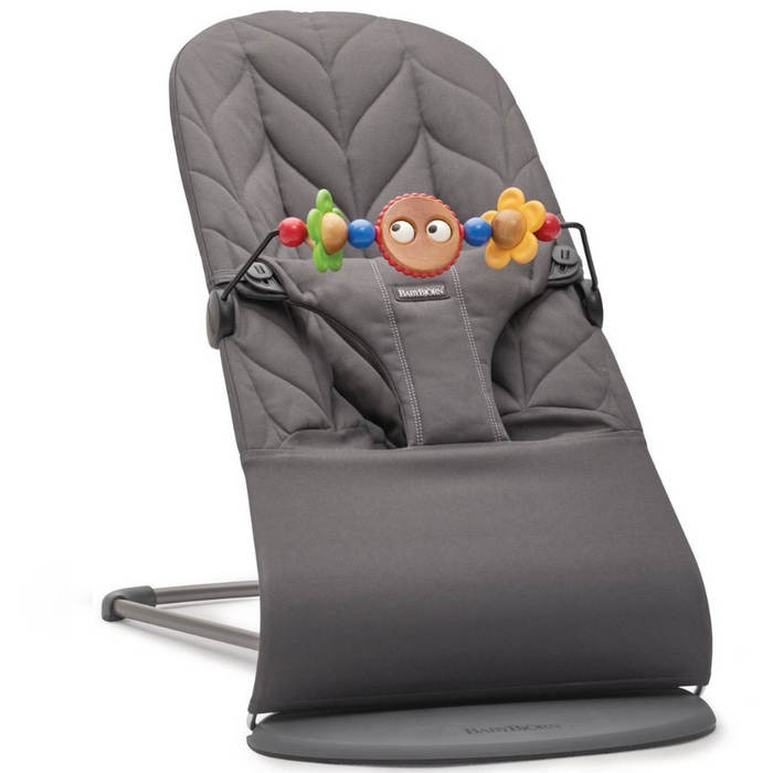 Sillón BabyBjörn Bliss Petal Antracita + Juguete Ojos Saltones