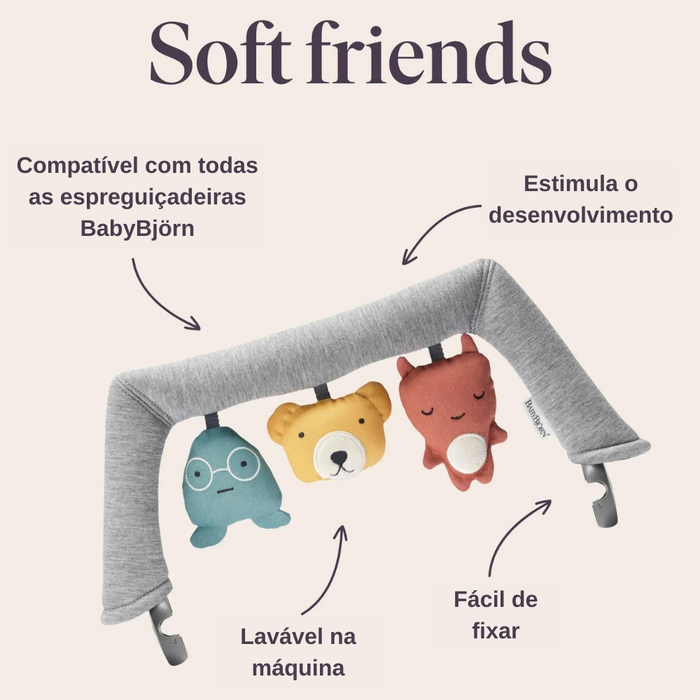 Brinquedo para Espreguiçadeira BabyBjörn Soft Friends