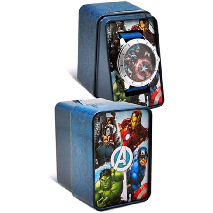 Reloj Analógico Marvel Vengadores con Caja Metálica