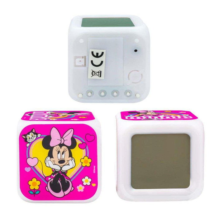 Disney Minnie Reloj Despertador Digital Cubo con Luz