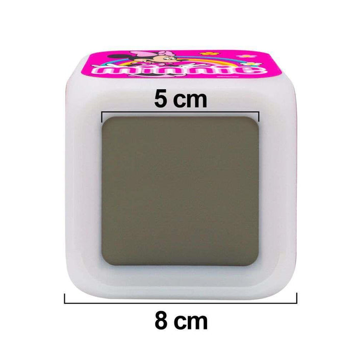 Disney Minnie Digital Alarm Clock Cube with Light