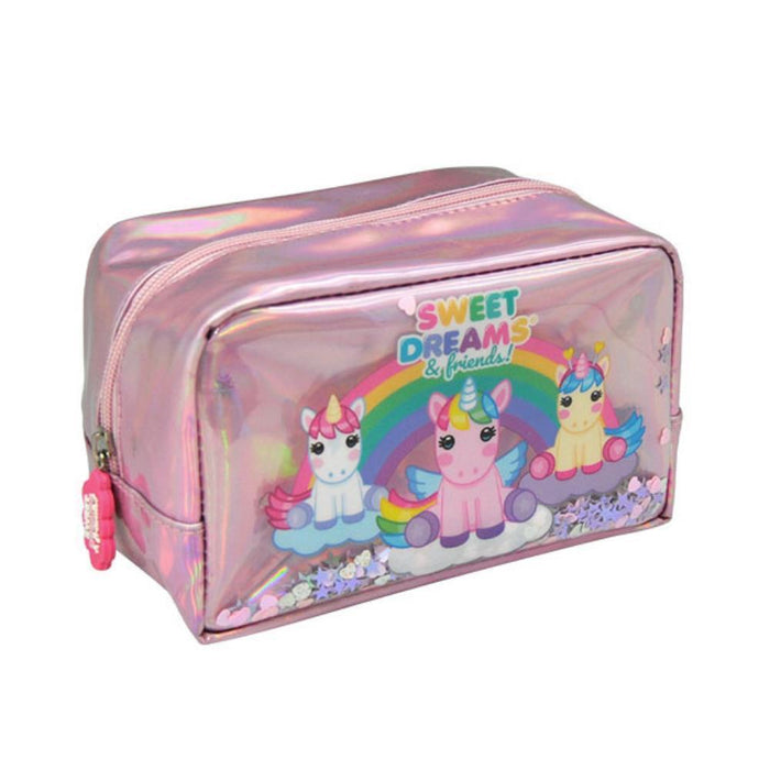 Estojo com Glitter Sweet Dreams Unicórnios