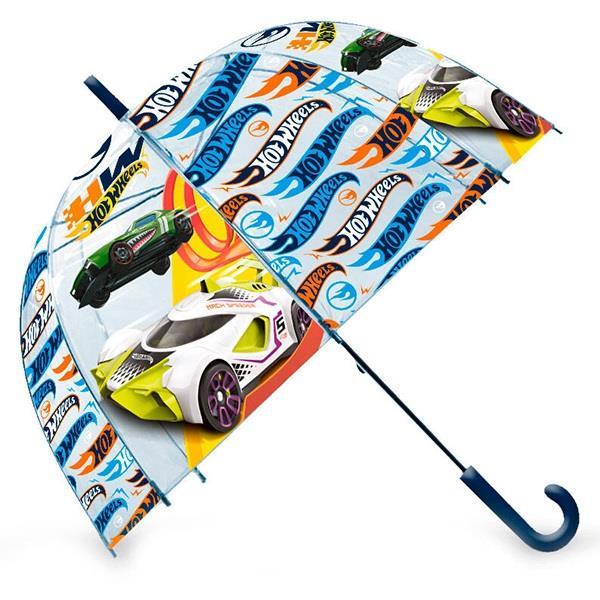 Guarda-Chuva Hotwheels Transparente 48cm