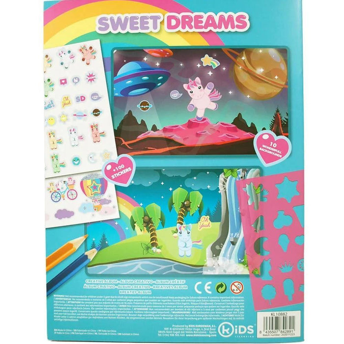 Livro de Atividades com Autocolantes Sweet Dreams