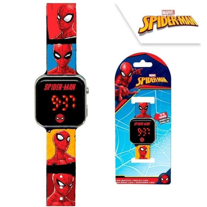 Spiderman Relógio Digital Led com Cara