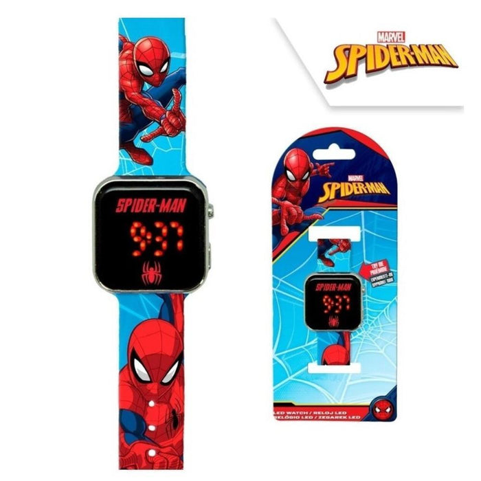 Spiderman Relógio Digital Led com Aranha