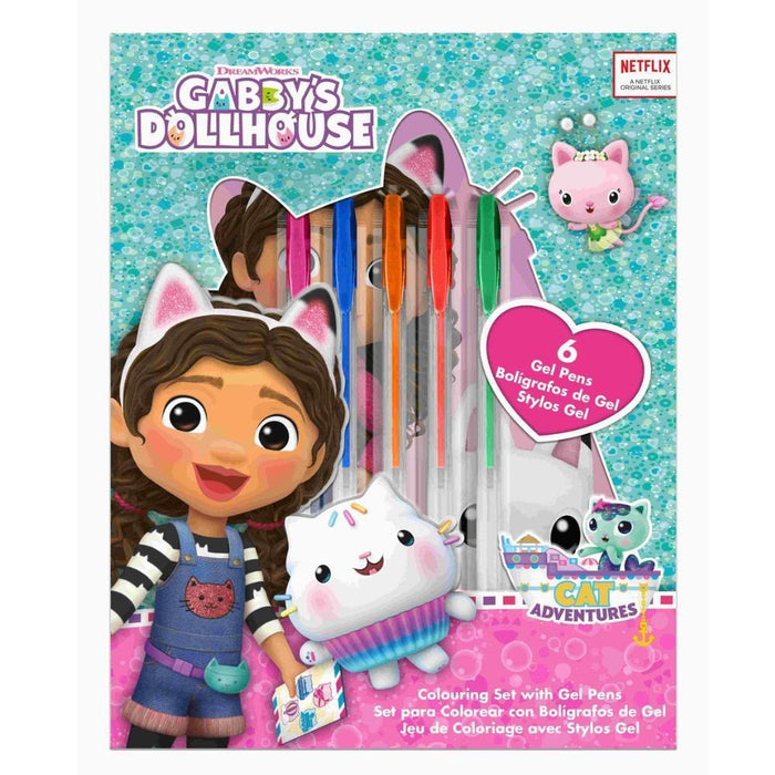 Livro de Atividades com 6 Canetas de Gel Gabby´sDollhouse