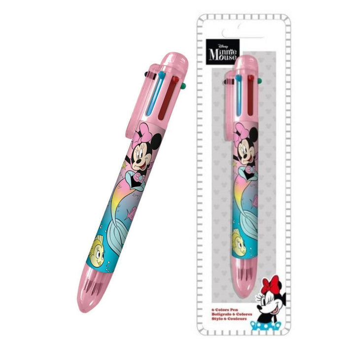 Caneta com 6 Cores Minnie