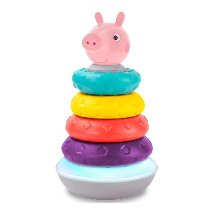 Pirâmide de Argolas com Som Peppa Pig