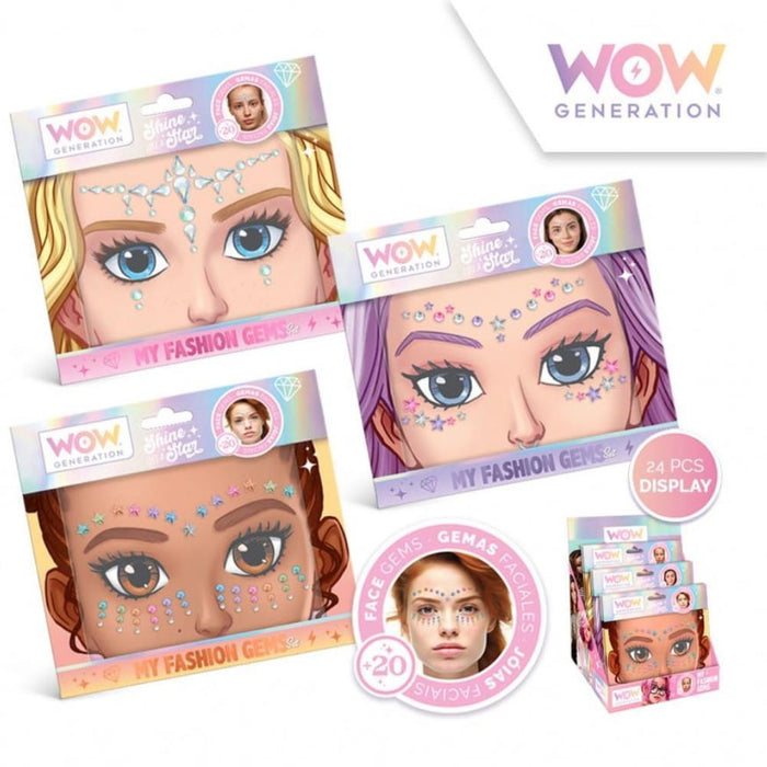 Brilhantes para o Rosto Fashion Gems WowGeneration