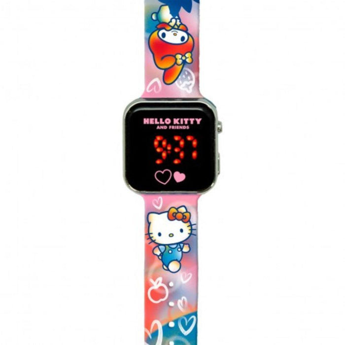 HelloKitty Relógio Digital Led