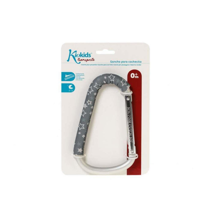 KioKids Carabiner for Stroller Stars Gray